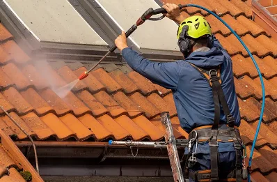 Démoussage et hydrofuge de toiture à Four